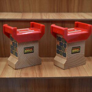 Brio Wooden Railway 3 Inch Track Riser Thomas and Friends Wooden Compatible x 2